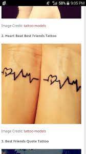 Heart Beat Best Friend Tattoos Friend Tattoos Tattoos Best Friend Quotes Tattoos