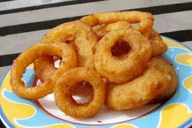 Old Fashioned Onion Rings Recipe Food Com Onionringsrecipe If You Like It Go Ahead And Put An Onion Ring On It Zwiebelringe Rezepte Lebensmittel Essen