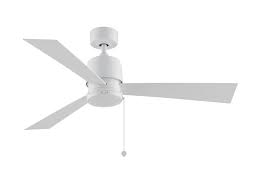 Made of plated stainless steel with led module lighting. Fanimation Zonix Wet 52 Indoor Outdoor Ceiling Fan In Matte White Lightsonline Com