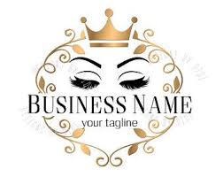 Custom Logo Lash Gold Lashes Crown Logo Eyelash Gold Crown Etsy Eye Logo Lashes Logo Crown Logo