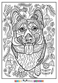Free Printable Pembroke Welsh Corgi Coloring Page Available For Download Simple And Detailed Version Dog Coloring Page Animal Coloring Pages Cat Coloring Page
