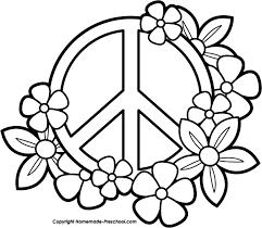 With this picture you can teach your kid. Peace Sign Coloring Pages Ideas Whitesbelfast Com