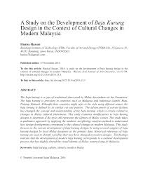 Hal ini termasuklah dalam semua urusan yang terlibat dalam bidang berkenaan, seperti penghasilan buku, pemasaran, penerangan, penerbitan dan sebagainya. Pdf A Study On The Development Of Baju Kurung Design In The Context Of Cultural Changes In Modern Malaysia