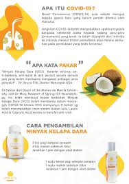 Minyak kelapa dara kelihatan sedikit berbeza daripada minyak kelapa biasa dan pembezaan ini tidak boleh dilihat dengan mata kasar. Hindari Covid 19 Langkah Berjaga Jaga Yang Perlu Diambil