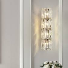 Simple Style Clear Wall Light Tube Shape 2 3 4 Lights Crystal Sconce Light For Dining Room Kitchen Susuohome Com