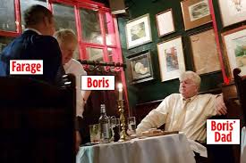Brexit party leader nigel farage fired back at the conservatives after they urged him to stand aside in the election, warning he could split their vote (see 9:20 a.m.). Boris Johnson And Nigel Farage Enjoy Cosy Chat At Restaurant Amid Brexit Chaos Mirror Online