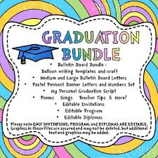 I'll hold you to that. Graduation Mega Bundle Pre K Kindergarten End Of The Year Celebration Virtual