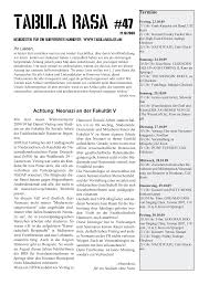 Neuigkeiten für ein subversives Hannover www.tabularasa.de.am