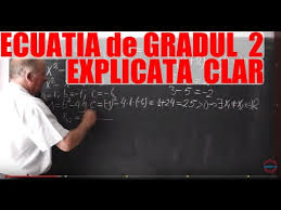 Dacă valoarea sa este pozitivă (sau = 0), atunci ecuația are soluții reale, altfel, ecuația are strict soluții complexe. Lectia 255 Ecuatia De Gradul 2 Explicata Clar Catalin Elev Clasa A 9 A Bucuresti Matematica Youtube