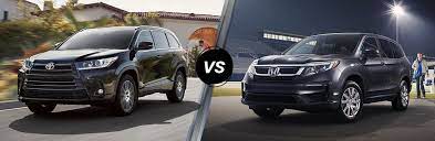 Both offer similar features like three rows of seating. 2019 Toyota Highlander Vs 2019 Honda Pilot
