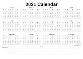 Just in case you like to plan ahead like me, here's your 2021 free printable calendars and yes, you can completely customize them! 2021 Annual Calendar Printable 21ytw89
