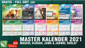 Dijelaskan secara detail dan mudah. Download Siap Edit Kalender Tahun 2021 Lengkap File Cdr Ruanganbaca