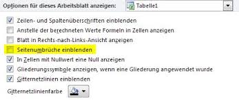 Falls der assistent ihre tabelle fehlinterpretiert, können sie. Excel Die Lastigen Seitenumbruchslinien Loswerden
