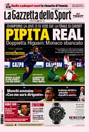 La Gazzetta Dello Sport 04 05 2017 Calcio Sport Squadra Di Calcio