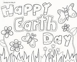 Letter coloring pages of alphabet. Earth Day Coloring Pages Doodle Art Alley