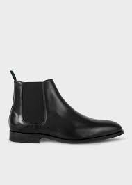 Shop men's chelsea boots for the latest styles of the iconic leather ankle boot. Men S Black Smooth Calf Leather Gerald Chelsea Boots Paul Smith Europe