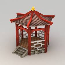 3d Chinese Pavilion Chinese Decor Chinese Architecture Minecraft Projects