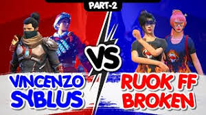 Watch garena free fire channels streaming live on twitch. Vincenzo Syblus Vs Ruok Broken Part 2 Most Intense Match Played In Free Fire Nonstop Gaming Youtube