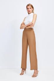 Us $20.00 28d 19h 53m. Polished Stretch Wool Blend Wide Leg Trouser Karen Millen