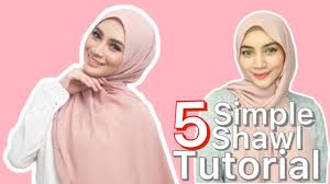Cara pakai selendang fashion fesyen raya selendang murah tips tutorial. Simple Shawl Tutorial 5 Styles Youtube