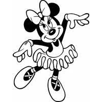 Disegno Di Minnie Ballerina Da Colorare Pagine Da Colorare Disney Tatuaggi Disney Natale Topolino