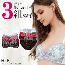 Triumph X Shirohato Feminine Lace 3 Piece Bra And Panty Set Sizes B F 3 Bra Sets