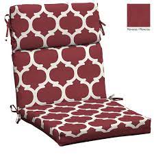 Check spelling or type a new query. Hampton Bay High Back Outdoor Dining Chair Cushion With Red Frida Trellis The Home Depot Canada