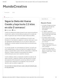 Check spelling or type a new query. Sigue La Dieta Del Huevo Cocido Y Baja Hasta 11 Kilos En Solo 2 Semanas Mundocreativo Dieta Alimentos