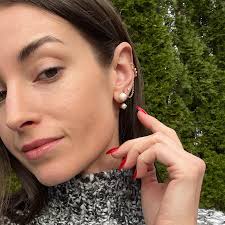 Hypoallergenic Titanium Pearl Stud Earrings