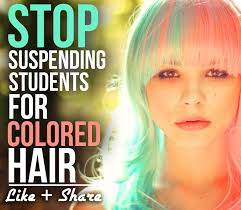 120 Schools In America Kicked Out Students For Having Multi Colored Hair They Claim Purple Hair Pink Hair Hairstyles For School Hair Color Multi Colored Hair
