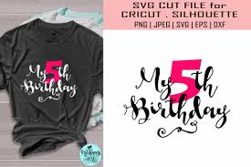Download My 5th Birthday Birthday Graphic By Midmagart Creative Fabrica PSD Mockup Templates