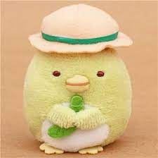 Green Mini Sumikkogurashi Penguin With Hat Plush Toy Pluschtier Pinguine Plusch