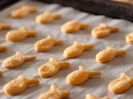 Velg blant mange lignende scener. Homemade Goldfish Crackers From Classic Snacks Made From Scratch