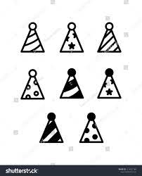Party Hat Icon Design Party Hat Fun Celebration Birthday Event Holiday Icon Logo Vector Symbol Set Sign Design Butto Hat Icon Symbols Party Hats