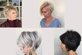20 Kapsels Met Kort Haar Voor Oudere Dames 50 Plus In 2019 Voorbeelden Van Korte Bob En Pixies Die Ges Kort Haar Kapsels Voor Kort Haar Kort Kapsel Grijs Haar