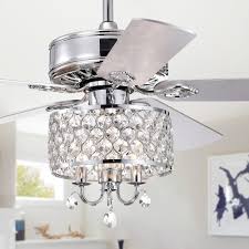 Bold prints, burlap, elegant linen and so much more. Fengren 52 Inch Chrome Lighted Ceiling Fan With Crystal Drum Shade Includes Remote And Light Kit Walmart Com Walmart Com