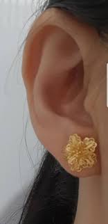 Butuh anting emas berkualitas dengan model yang trendi? Anting Emas Asli Kadar 875 Bunga Kendari Shopee Indonesia