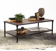 68448 descriptionreclaimed wood repurposed into a chunky square coffee table. Juno 48 Rectangular Reclaimed Wood Coffee Table Pottery Barn