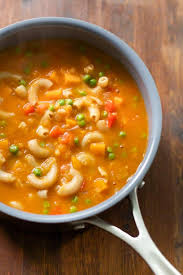 Pasta Soup With Sweet Potato And Peas Sweet Potato Soup Pasta Primavera Recipe Soup Recipes