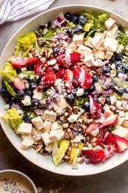 Preheat oven to 350°f (180°c). Strawberry Poppyseed Salad With Chicken Little Broken
