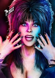 My latest piece, I drew my Fairy Goth-Mother, Elvira. Hope you ghouls like  it! 🦇🖤🦇 × Art page: Natalie C Strange ×