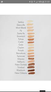 Nars Sheer Matte Foundation Color Chart Best Picture Of