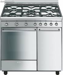 Estrena colchón, comedor, sala y todo lo que buscas para tu casa. Smeg Cx91m Cocina Gas Inox 90cm 5 Fuegos