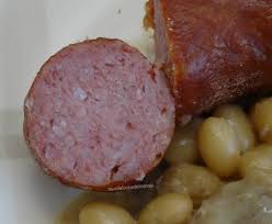 Haricots Cremeux Aux Saucisses Fumees Et Champignons Au Cookeo Ou Pas Auxdelicesdemanue Saucisses Fumees Risotto Champignons Haricot