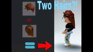 How To Wear Two Hairs Accessories On Roblox Mobile 2021 Youtube