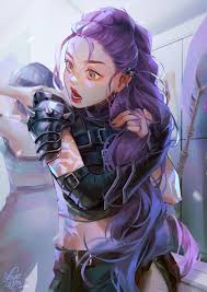 sunfwer, rumi (kpop demon hunters), zoey (kpop demon hunters), kpop demon  hunters, commentary, english commentary, highres, 2girls, black gloves,  body markings, braid, braided ponytail, earrings, fingerless gloves,  gloves, jewelry, multiple girls, open