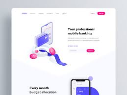 Website For Mobile Banking Application Mobile Banking Banking Agency Website Design