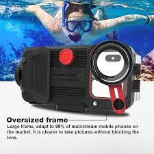 Smartphone Diving Case For Iphone Xr Xs Max Iphone 11 Pro Max 7plus 8plus 60m Underwater Phone Housing With Hd Lens Eva Bag 1 Iphone Cases Iphone 11 Iphone Xr