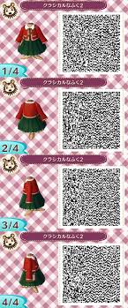 クリックすると拡大表示できます 人気の洋書型ポシェット付きデザイン 第二弾 クラシカルなふく２ できました 赤のかっちりカーディガンと 深緑のプリーツスカートのコーデに クラシックな洋書型ポシェットをプラスした ヴィンテージな どうぶつの森