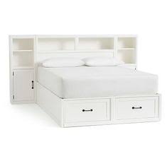 King size platform bed with storage and bookcase headboard. Shamira Wijntuin Shamirawijntuin Profile Pinterest